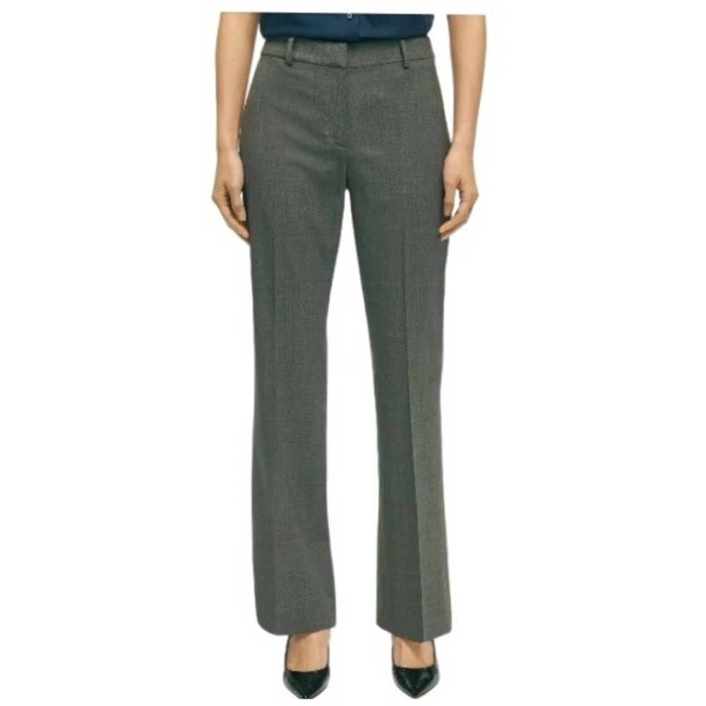 Brooks Brothers Tailored Lucia Fit 100% Saxxon Wool Trousers Women Sz 6 Grey EUC